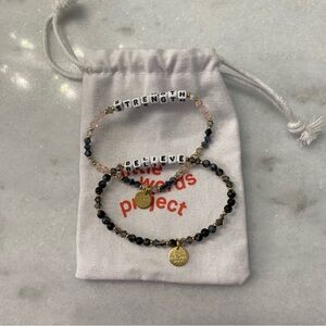 Two Little Words Project Bracelets. Size Small. “Strength” and “Believe”